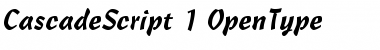 CascadeScript Regular Font