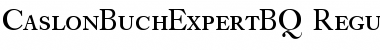 Caslon Buch Expert BQ Regular Font