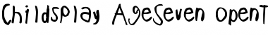 ChildsPlay AgeSeven Font