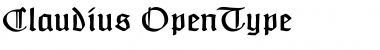 Claudius Regular Font