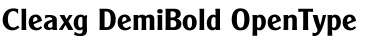 Cleaxg- DemiBold Font