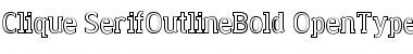 Clique-SerifOutline Bold Font