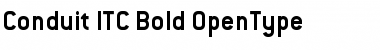 Conduit ITC Bold Font
