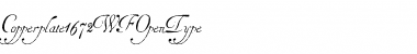 Copperplate 1672 WF Regular Font