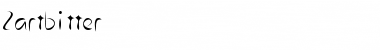 Zartbitter Regular Font