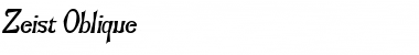 Zeist Oblique Font