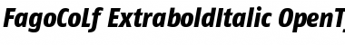 FagoCoLf ExtraboldItalic Font