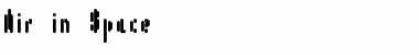 Air in Space Regular Font