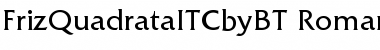 ITC Friz Quadrata Regular Font