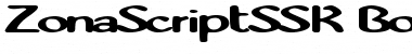 ZonaScriptSSK Bold Font