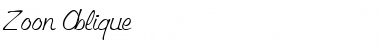 Zoon Oblique Font