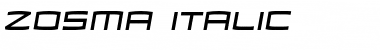 Zosma Italic Font