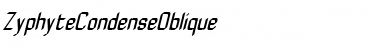 ZyphyteCondense Medium Italic Font