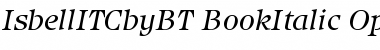 ITC Isbell Book Italic Font