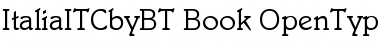 ITC Italia Book Font