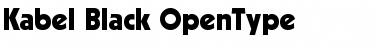 Kabel Black Font