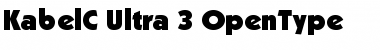 KabelC Ultra Regular Font