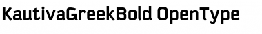 Kautiva Greek Bold Regular Font