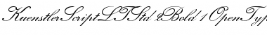 K߮stler Script LT Std Two Bold Regular Font