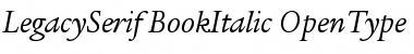 ITC Legacy Serif Book Italic Font