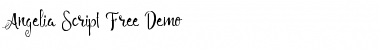 Angelia Script Free Demo Regular Font