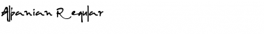 Albanian Regular Font