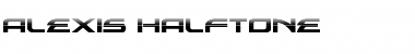 Alexis Halftone Regular Font