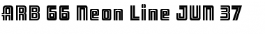 ARB 66 Neon Line JUN-37 Regular Font
