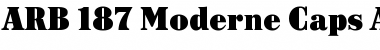 ARB-187 Moderne Caps AUG-47 CAS Regular Font