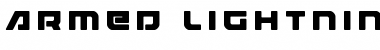 Armed Lightning Title Regular Font