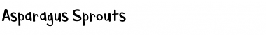 Asparagus Sprouts Regular Font