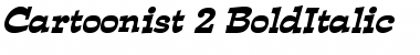 Cartoonist 2 BoldItalic Font
