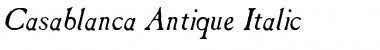 Casablanca Antique Italic Font