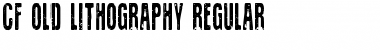 CF Old Lithography Regular Font