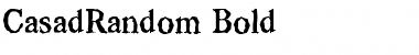 CasadRandom Bold Font