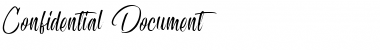 Confidential Document Regular Font