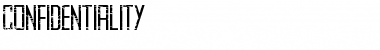 CONFIDENTIALITY Regular Font