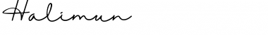 Halimun Regular Font