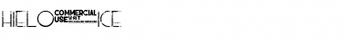 HIELO ice Font
