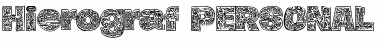 Hierograf PERSONAL USE Regular Font