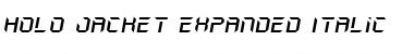 Holo-Jacket Expanded Italic Expanded Italic Font