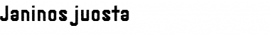 Janinos juosta Regular Font