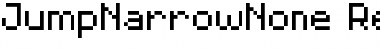 JumpNarrowNone Regular Font