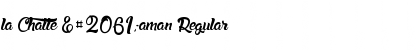 la Chatte ࠍaman Regular Font