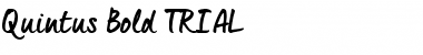 Quintus_TRIAL Bold Font