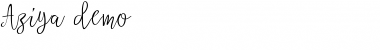 Aziya Demo Regular Font
