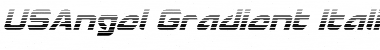 USAngel Gradient Italic Italic Font
