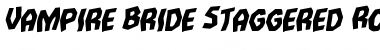 Vampire Bride Staggered Rotalic Italic Font