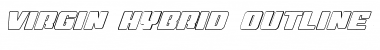Virgin Hybrid Outline Regular Font