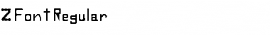 Z Font Regular Font